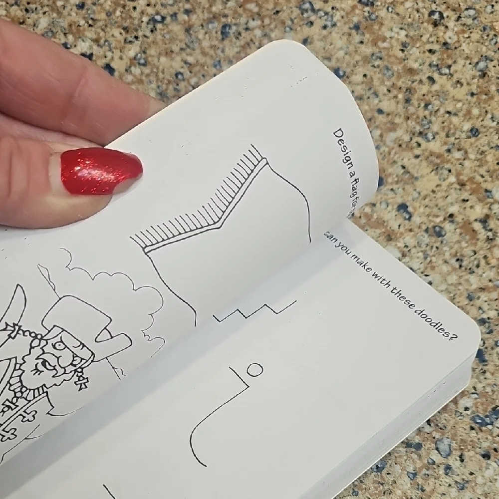 Pocket Doodles Book NWOT for Young Artists - Orange